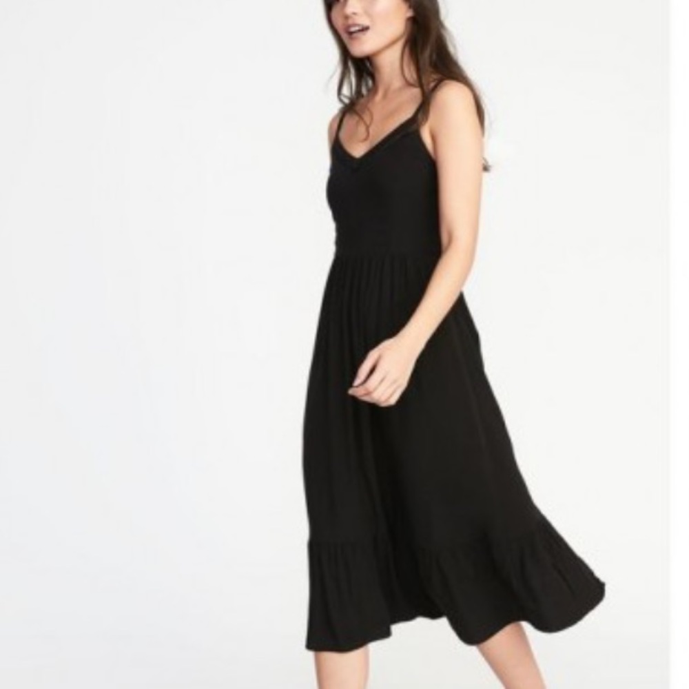 Old Navy black cami dress Tall Large